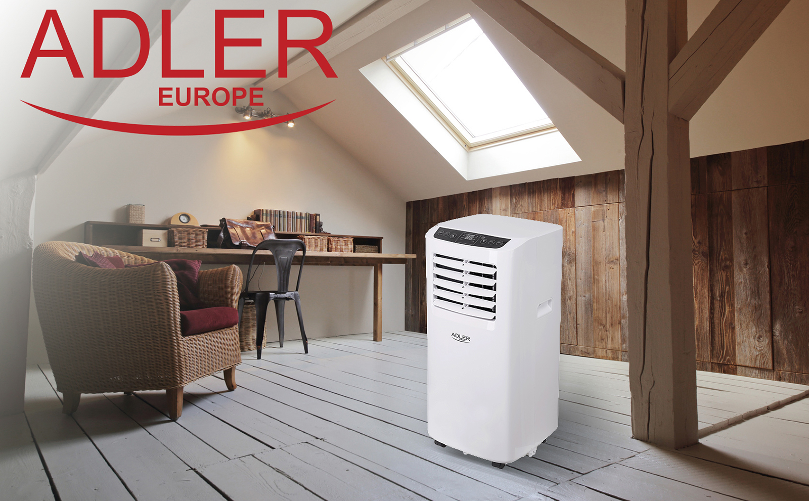 the ad 7916 air conditioner has ventilation, cooling and dehumidification functions, making it a very useful device all year round. To make it comfortable to use, the air conditioner is equipped with a remote control and a timer to turn it on or off autom