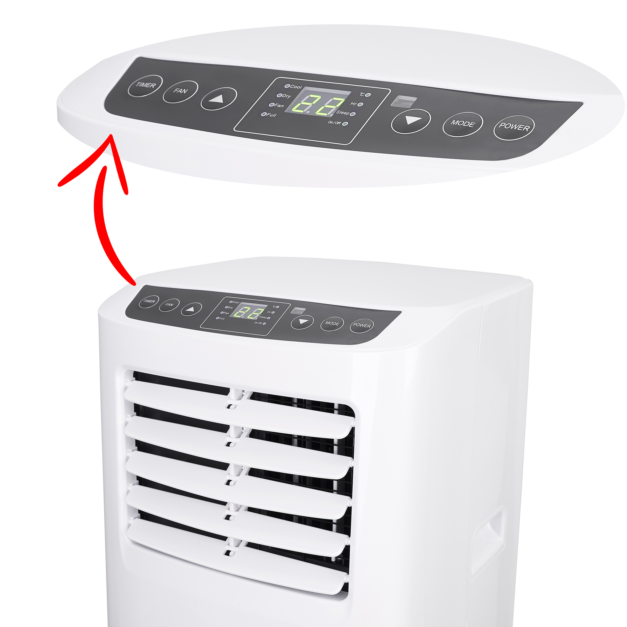 the ad 7916 air conditioner has ventilation, cooling and dehumidification functions, making it a very useful device all year round. To make it comfortable to use, the air conditioner is equipped with a remote control and a timer to turn it on or off autom