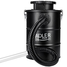 Adler AD7035 - Aspiradora de Cenizas 18 litros, filtro HEPA, tubo aluminio y manguera flexible resistente al calor, 1000W