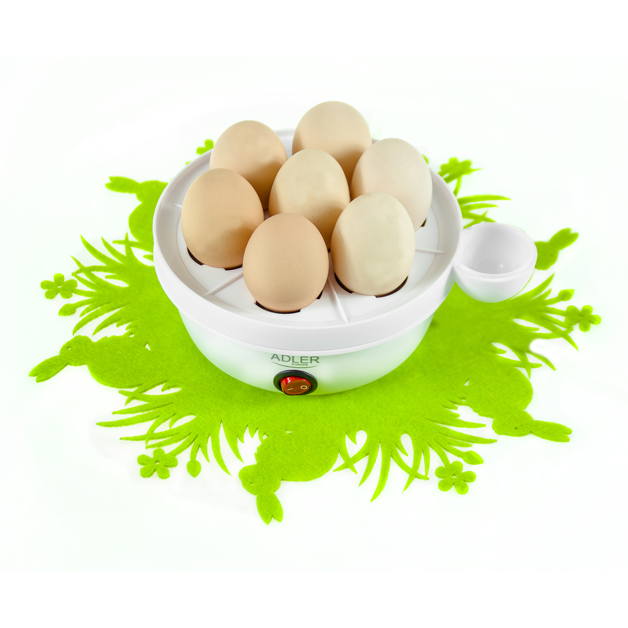 Unold 38626 noble cuecehuevos acero inoxidable Design huevos-Kocher para 1 hasta 7 huevos 