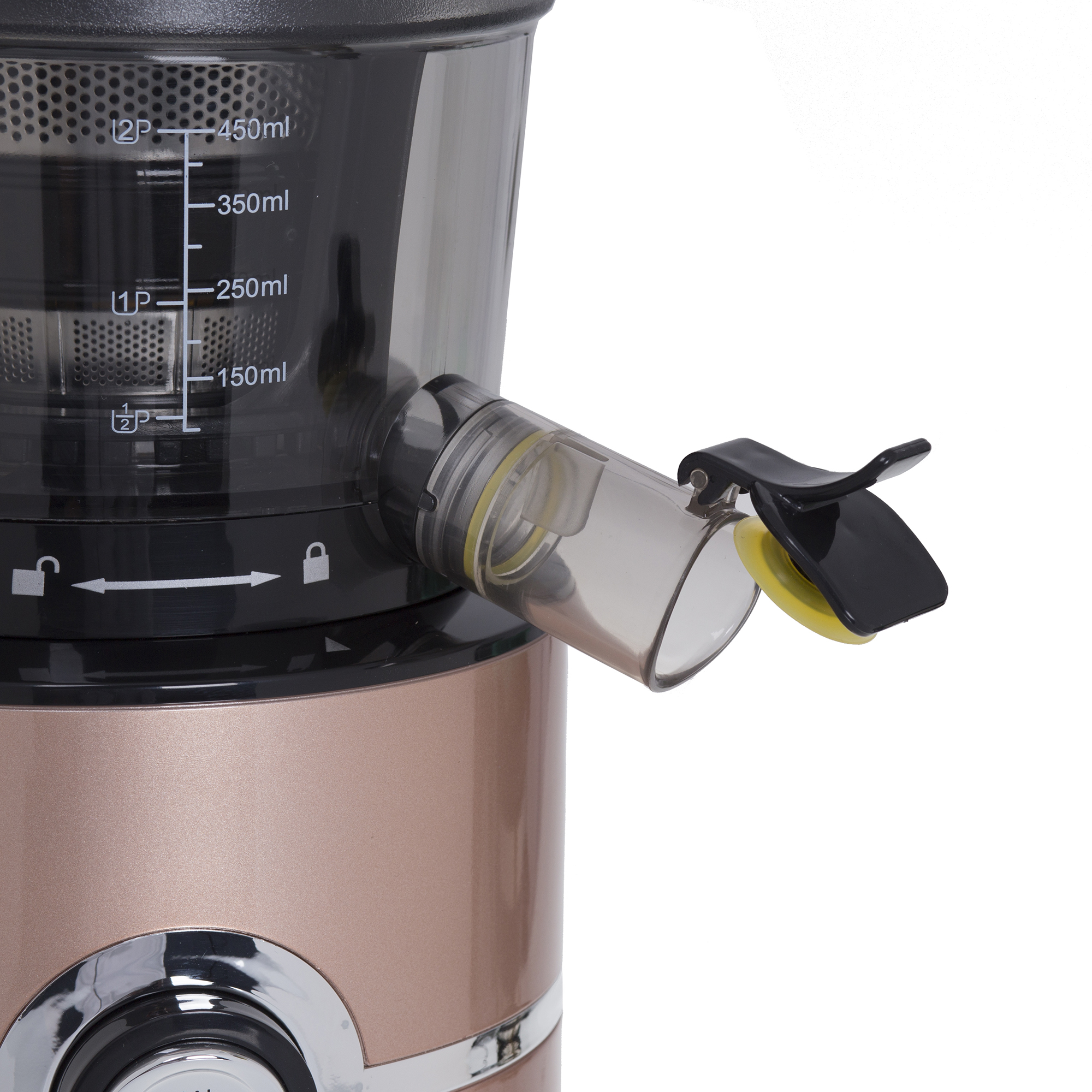 ADLER AD4119 Licuadora prensado en frío para verduras y frutas, baja velocidad 70 RPM, Slow Juicer, 2 Recipiente de jugo y Pulpa, función inversa, 200W