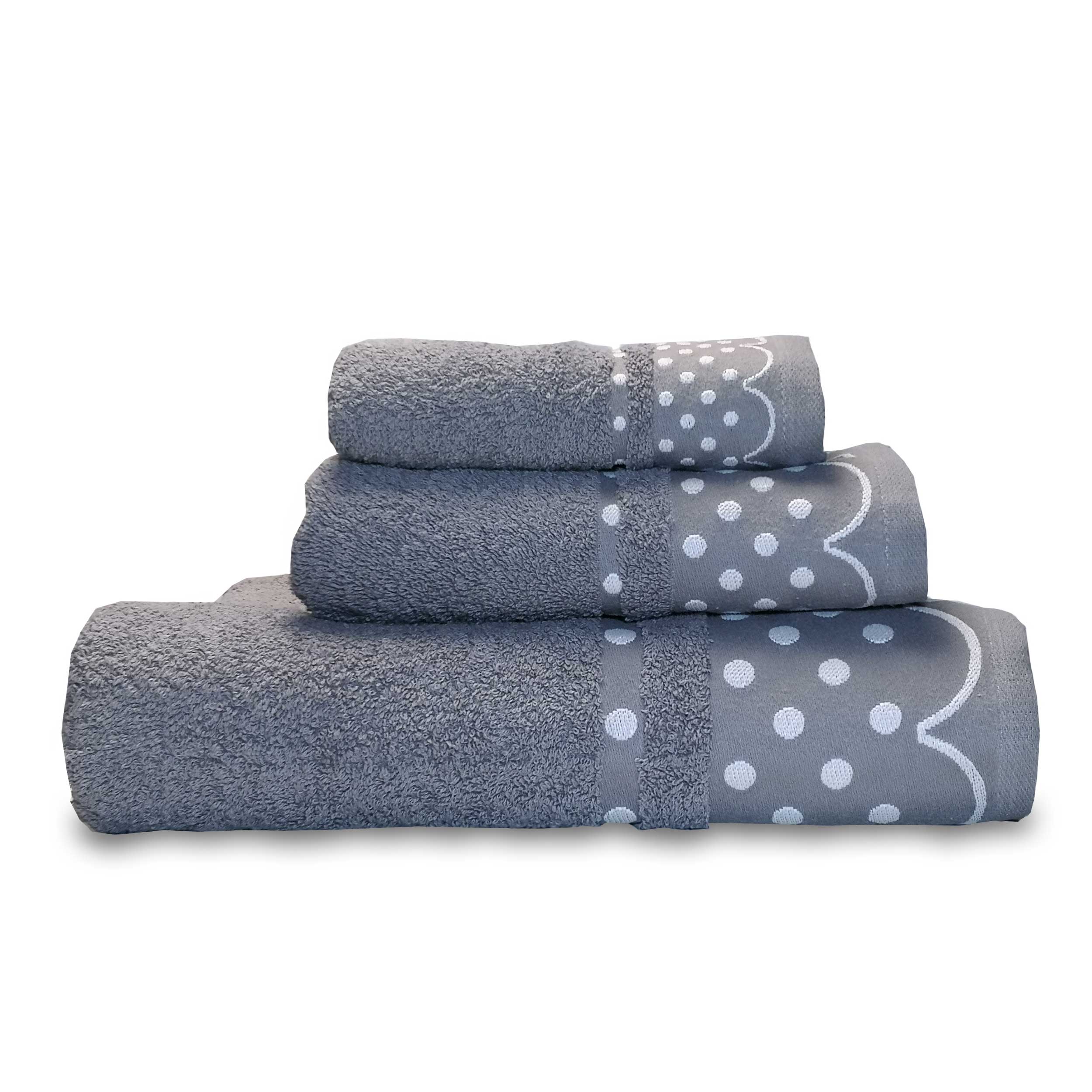 Juego Toallas de Baño 100% algodón egipcio rizo 450gr 3 piezas suaves