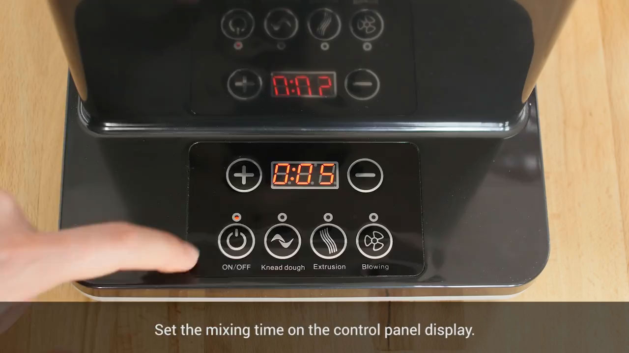 Carmry CR4806 Máquina hacer pasta fresca automática, Penne, Rigattoni, Spaghetti, Linguine, Lasaña, Fettuccini y Tagliatele, pala amasado, 150W 