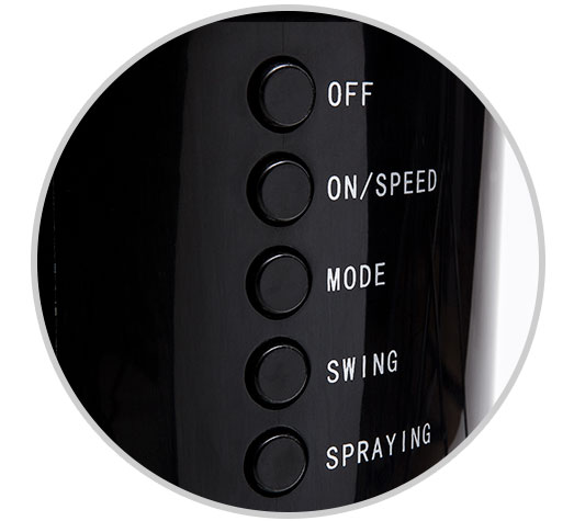Camry CR 7316 - Ventilador de pie oscilante con nebulizador de agua