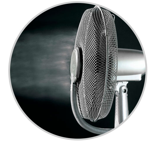 Camry CR 7316 - Ventilador de pie oscilante con nebulizador de agua
