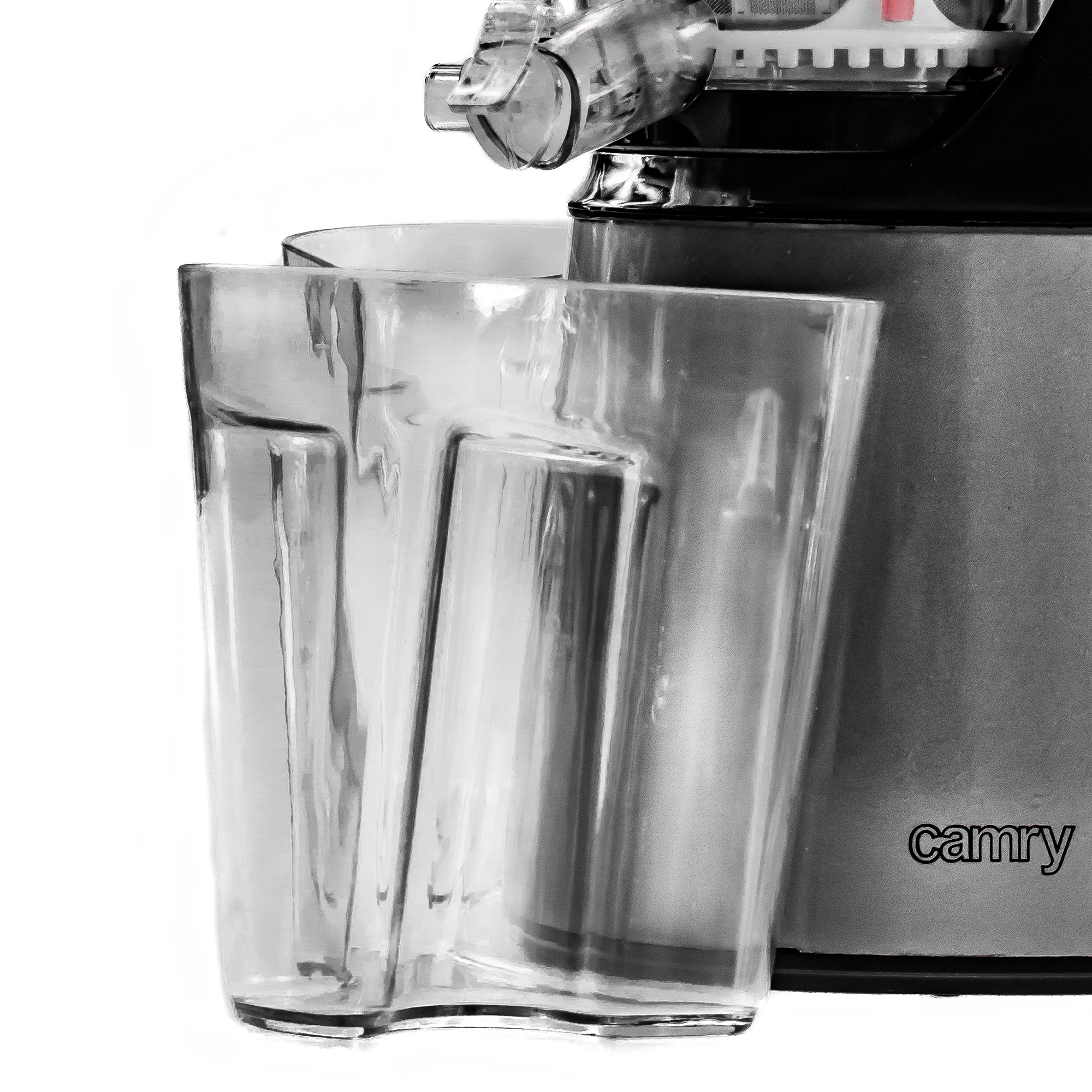 CAMRY CR4120 Licuadora prensado en frío para verduras y frutas, baja velocidad 70 RPM, Slow Juicer, 2 Recipiente de jugo y Pulpa, función inversa, 150W