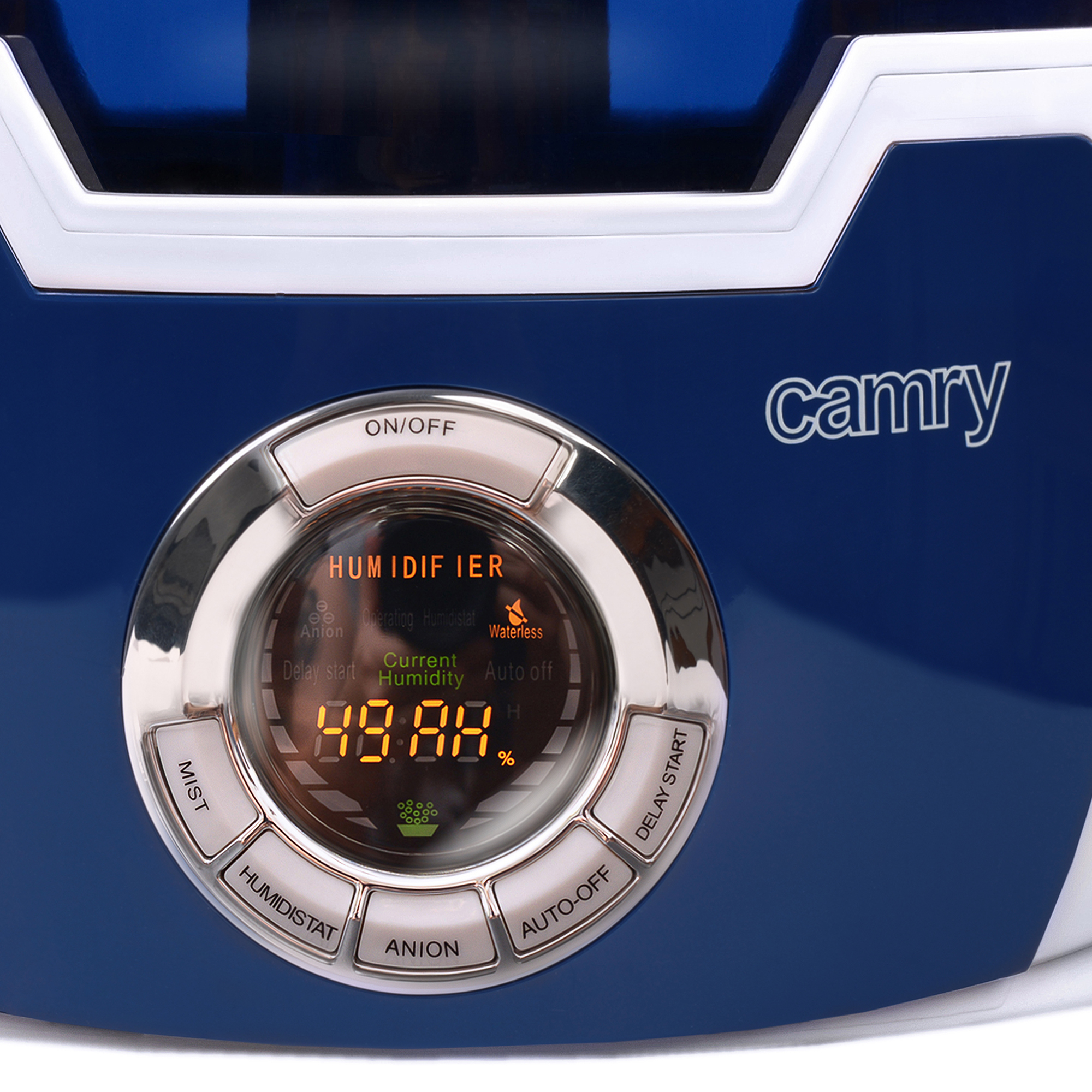 CAMRY CR7956 Humidificador Ionización de Aire , 330 mlh, Grande, 5,8 Litros, Filtro de Cerámica, 30 m², Ajuste de humedad, Temporizador, Programable