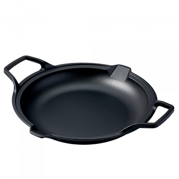 Victoria Paellera Sartén Hierro Fundido Curado Signature Classic Inducción 33cm, Apta Fuego, Barbacoa, Horno, Vitrocerámica, Cast Iron Skillet Curada para Crear Antiadherente Libre de Tóxicos sin PTFE ni PFOA
