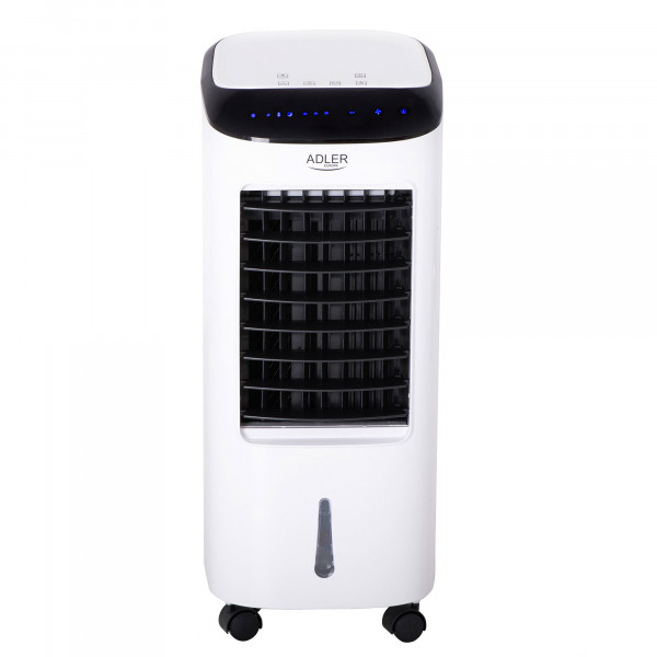 Adler AD 7922 Climatizador Evaporativo 3 en 1 Enfriador de Aire, Humidificador, Purificador de aire, 3 Modos de Ventilador, Oscilante, Depósito de agua 6 Litros, Air Cooler, Mando a Distancia, 350W