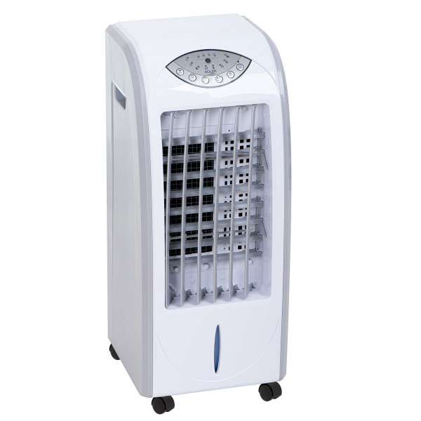 Adler AD 7915 Climatizador Evaporativo 3 en 1 Enfriador de Aire, Humidificador, Purificador de aire, 3 Modos de Ventilador, Oscilante, Depósito de agua 7 Litros, Air Cooler, Mando a Distancia, 350W