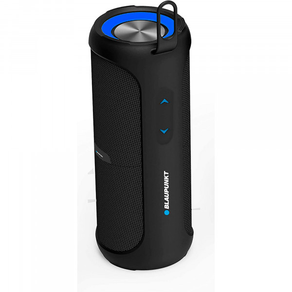 Blaupunkt BLP3730 Altavoz Bluetooth, Portátil, Estéreo, Potencia Total de Sonido 20W, Alcance 10m, Impermeable, Inalámbrico, Batería Recargable, Negro