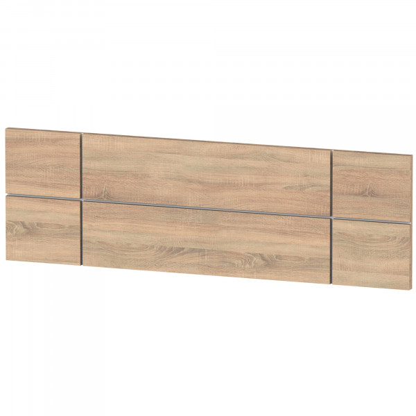 briebe Cabecero Cama 160 cm Estilo Nórdico, Cabeceros de Madera Originales, Cabezal Decorativo Natura Roble Cambrian/ Fondo Blanco
