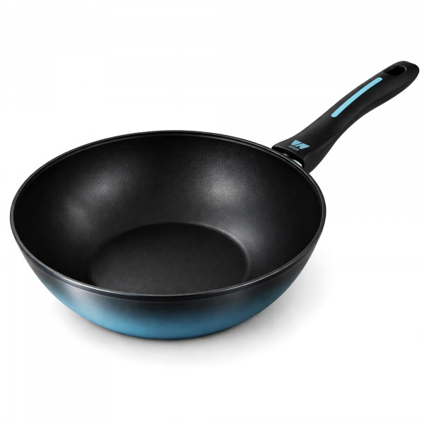 briebe MARE Wok Inducción, Acero Forjado 26 cm, Antiadherente Libre PFOA, Cazuelas Profesionales, Alta Resistencia, Aptas Para Todo Tipo de Fuegos, Fabricada en España