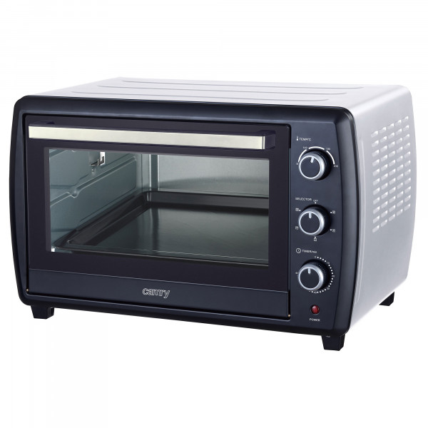 Camry CR 6007 Horno Eléctrico Convección de Sobremesa 46 L, Asador de Pollo, 5 Modos de Calor, Temporizador, Ajuste de Temperatura, 1800W