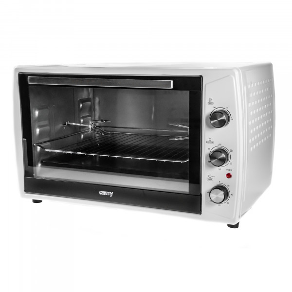 CAMRY CR-6008 Horno Eléctrico de Sobremesa Convección 63 litros, Grande, Acero Inoxidable, Asador de pollo, Temporizador, Ajuste de Temperatura, 3000W