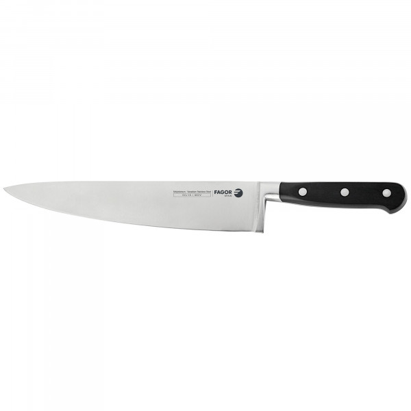 Fagor Couper Cuchillo Profesional Cocina de Chef o Cebollero 20 cm Hoja Acero Inoxidable Grosor 3 mm, Ideal para Cortar, Picar y Filetear Carnes, Pescados y Verduras, Mango Ergonómico