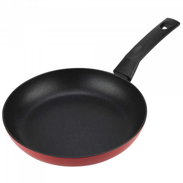 Fagor Nela Rouge Sartén Inducción 28 cm, Aluminio Extragrueso Espesor 3 mm, Antiadherente Ecológico Doble Capa sin PFOA, Apta para Todas Las Cocinas, Vitrocerámica, Gas, Lavavajillas