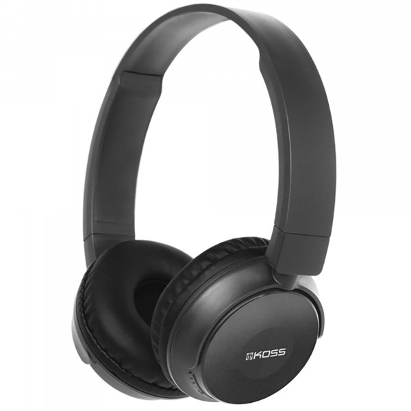 Koss BT330i Auriculares Inalámbricos / Cable, Cascos de Diadema con Micrófono, Bluetooth 5.0, Batería Recargable 12 horas de Escucha, Headphones Over Ear, Ajustables, Negro