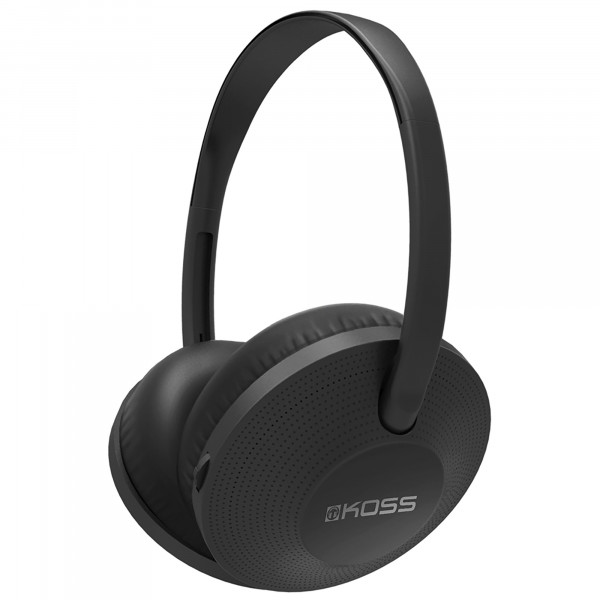 Koss KPH7 Auriculares Inalámbricos, Cascos de Diadema con Micrófono, Bluetooth 5.0 Wireless, Batería Recargable 18 h de Escucha, Headphones Over Ear, Ajustables, Plegables, Negro