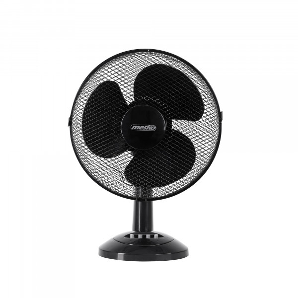 Mesko MS7309 Ventilador de Mesa oscilante, Inclinable, 30 cm, 3 velocidades, Negro, 70W