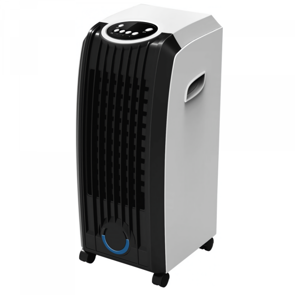 MPM MKL-01 Climatizador evaporativo enfriador aire portátil, oscilante, función humidificador purificador aire, depósito 8L, cajón hielo