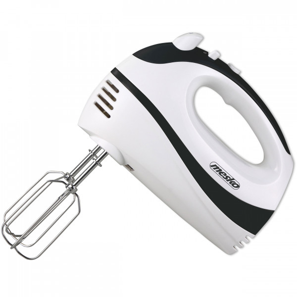 Mesko MS4227B Batidora Amasadora de Mano Especial Repostería, 5 Velocidades + Turbo, Varillas y Gancho Amasar Acero Inoxidable, 550W 
