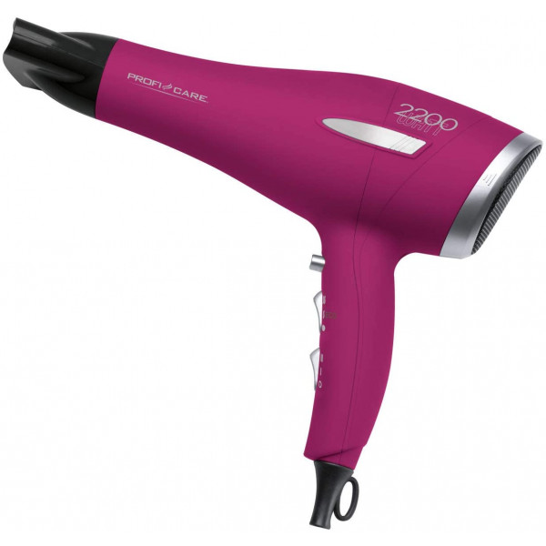 Proficare HT 3045 Secador de pelo profesional, 3 niveles de temperatura, 2 velocidades, Boquilla Concentradora, 2200 W, Lila