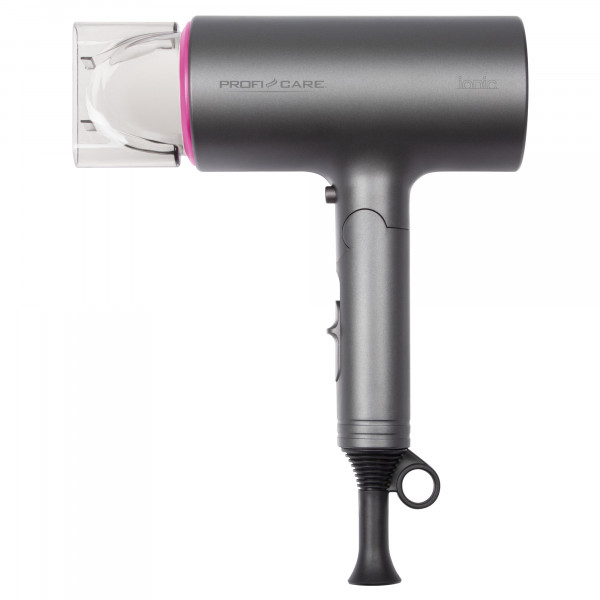 Proficare HT 3073 Secador Pelo Profesional Iónico, Diseño de Tubo, Mango Plegable, 3 Niveles Temperatura y Potencia, Boquilla Concentradora 360ºC, Rosa, 1600W