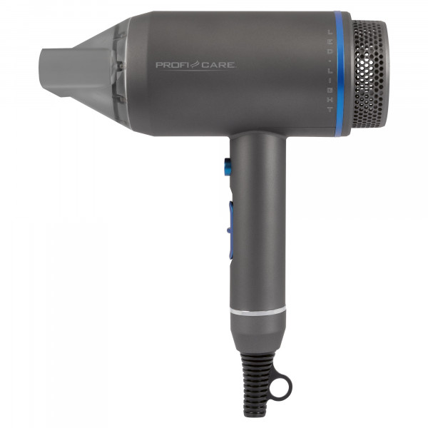 Proficare HT 3082 Secador Pelo Profesional Iónico, Diseño de Tubo, Iluminación LED, 3 Niveles Temperatura y Potencia, Boquilla Concentradora 360ºC, Azul, 1800W Azul