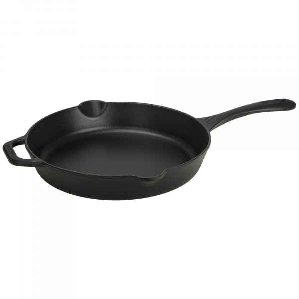 Victoria Sartén Hierro Fundido Esmaltado Inducción 25cm, Apta para Fuego, Barbacoa, Horno, Vitrocerámica, Gas, Cast Iron Skillet, Libre de Tóxicos sin PTFE ni PFOAVictoria Sartén Hierro Fundido Esmaltado Inducción 25cm, Apta para Fuego, Barbacoa, Horno, V