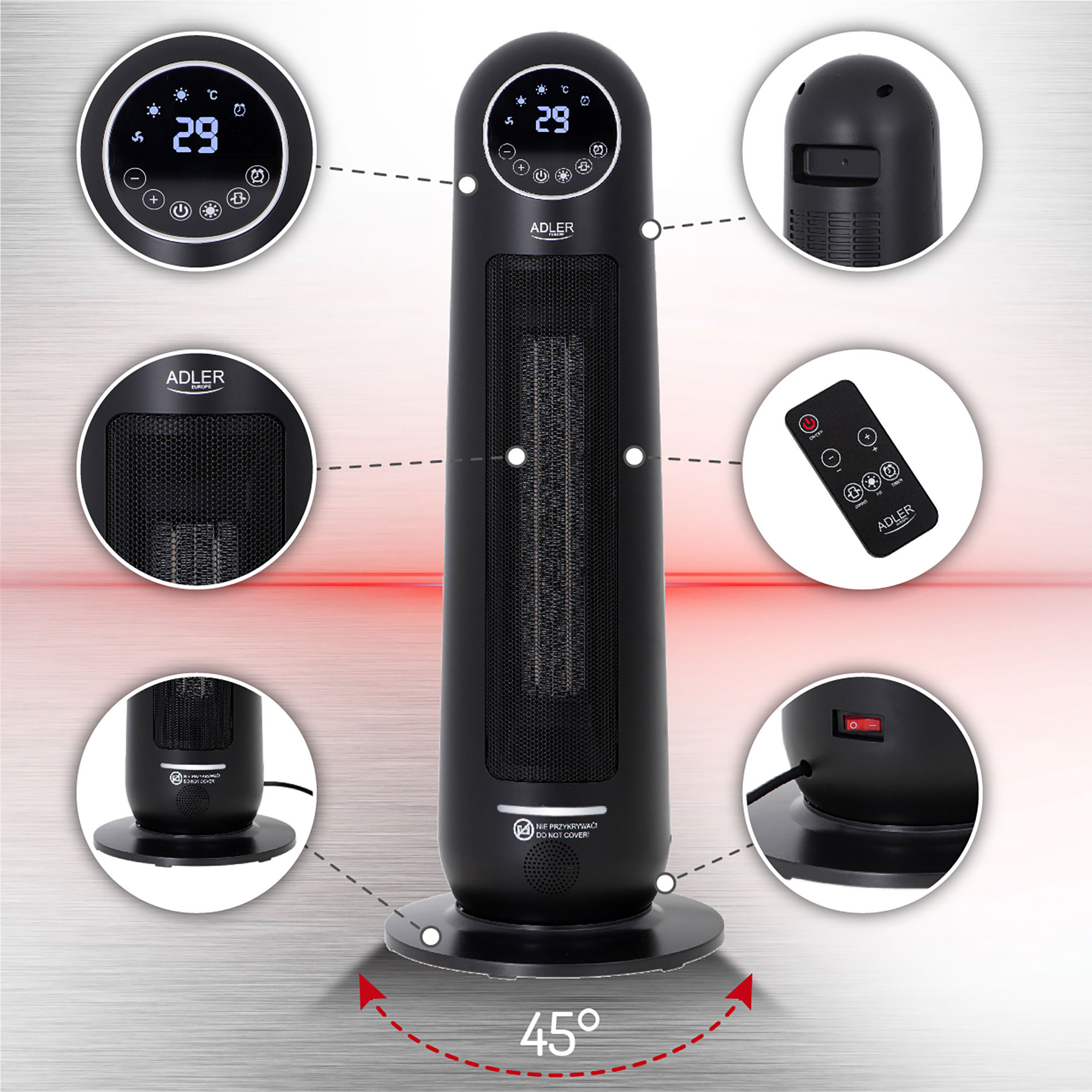 Calefactor Cerámico Mando A Distancia Calefactor Hornillo Camping