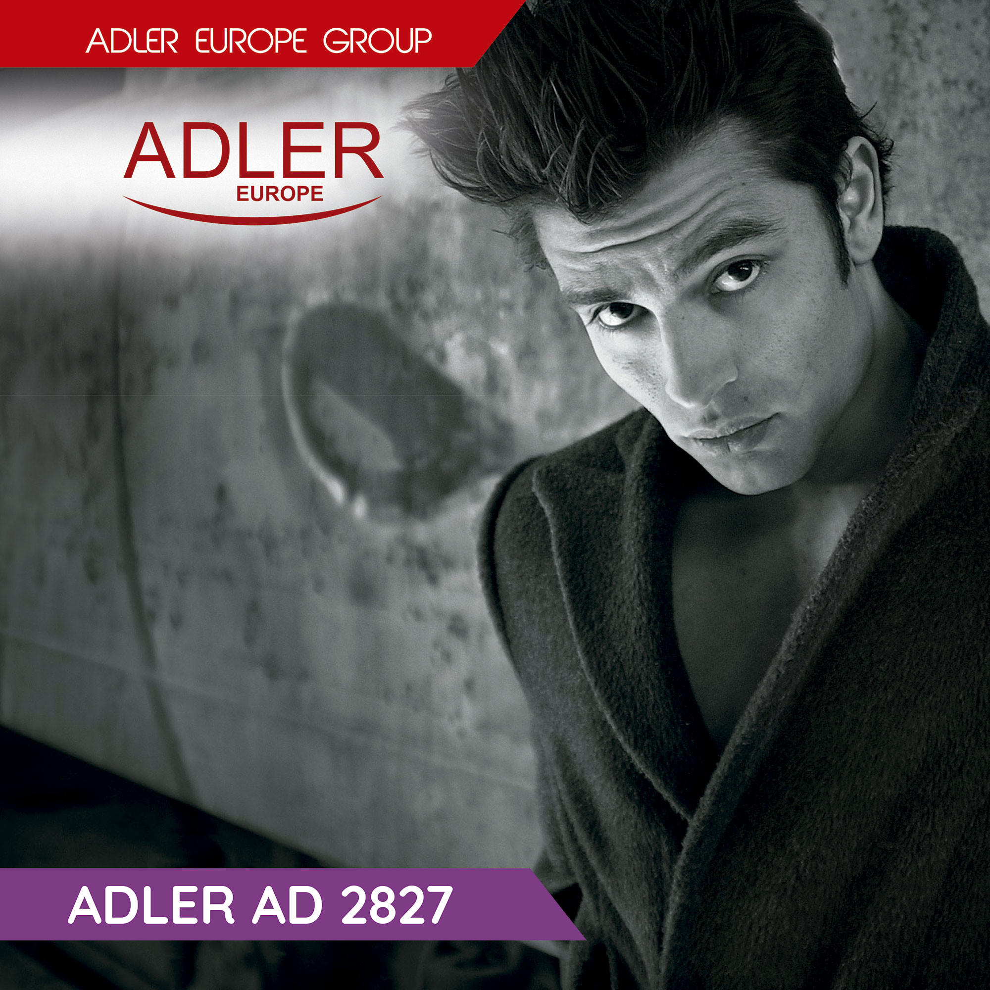 Adler AD2827 Cortapelos Eléctrico Profesional, Afeitadora para Hombre,  Longitud de corte Ajustable, Cabezal Titanio, Cuchillas Cerámicas