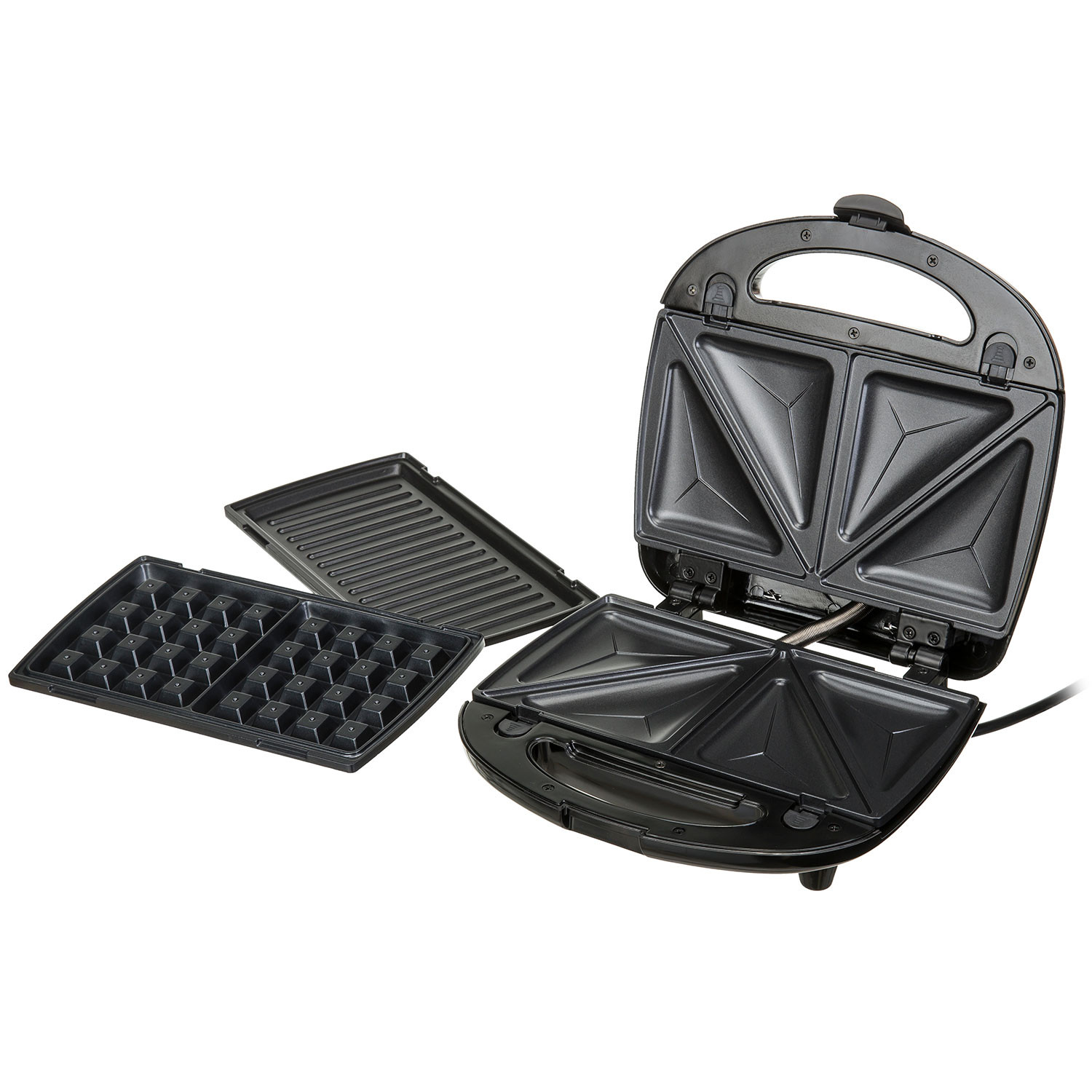 Sandwichera 3 en 1, 1200W Gofrera, Grill Sandwichera Plancha con