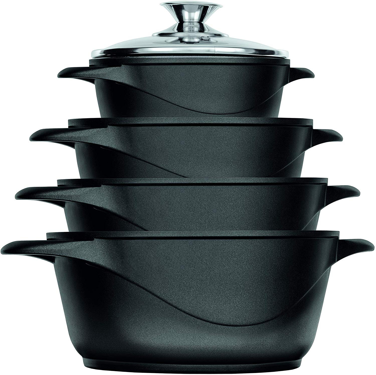 Batería Cocina inducción Aluminio forjado barata Smile MGK12