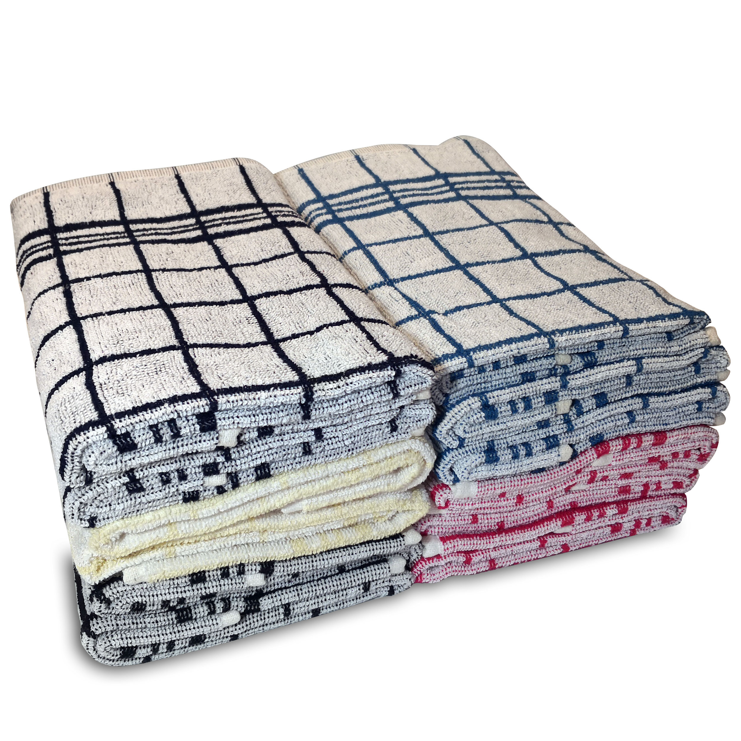 Lot de 6 Serviettes de toilette tissu éponge 100% Coton Jaune moutarde 50 x 90 cm | Leroy Merlin