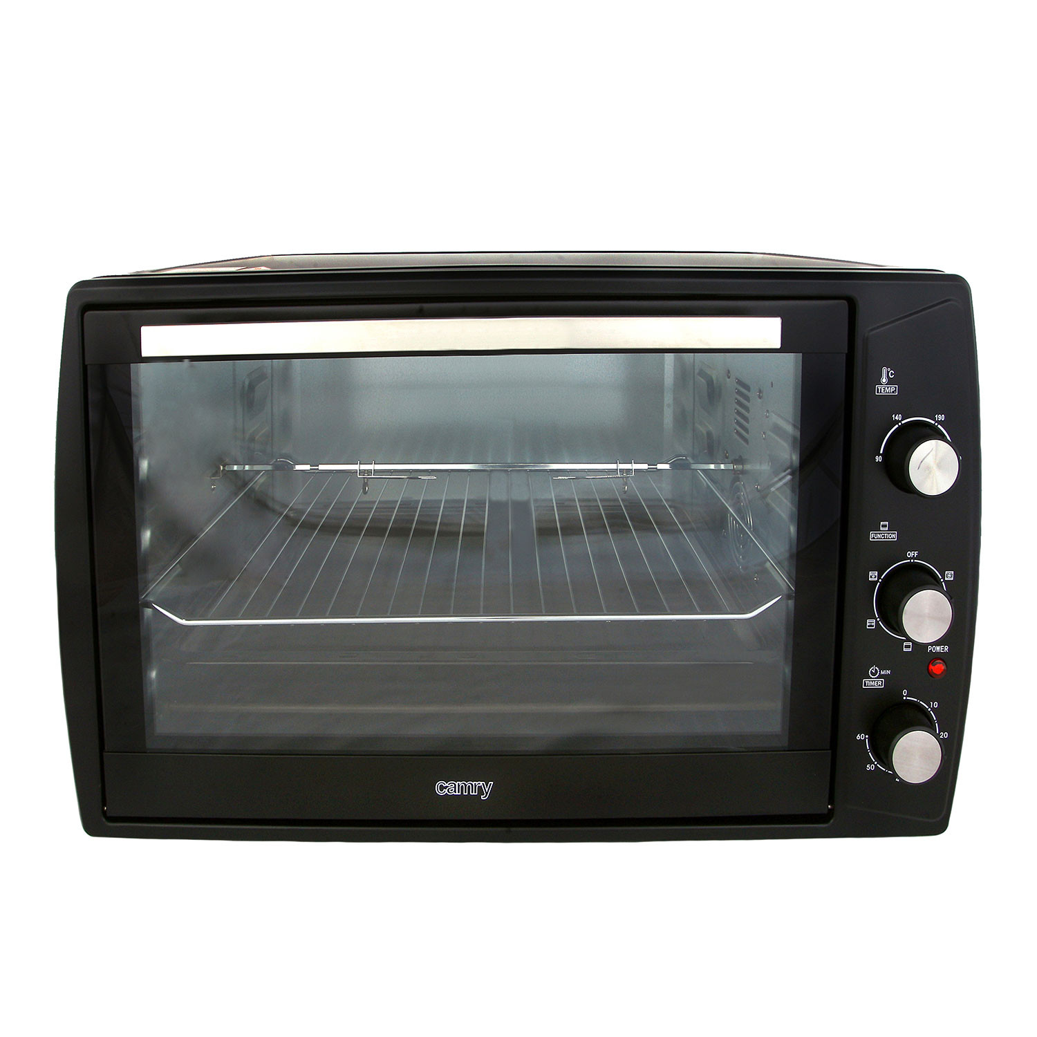 Camry CR6017 Horno Eléctrico de Sobremesa Convección 63 litros, Acero  Inoxidable, Asador de Pollos, 3 modos