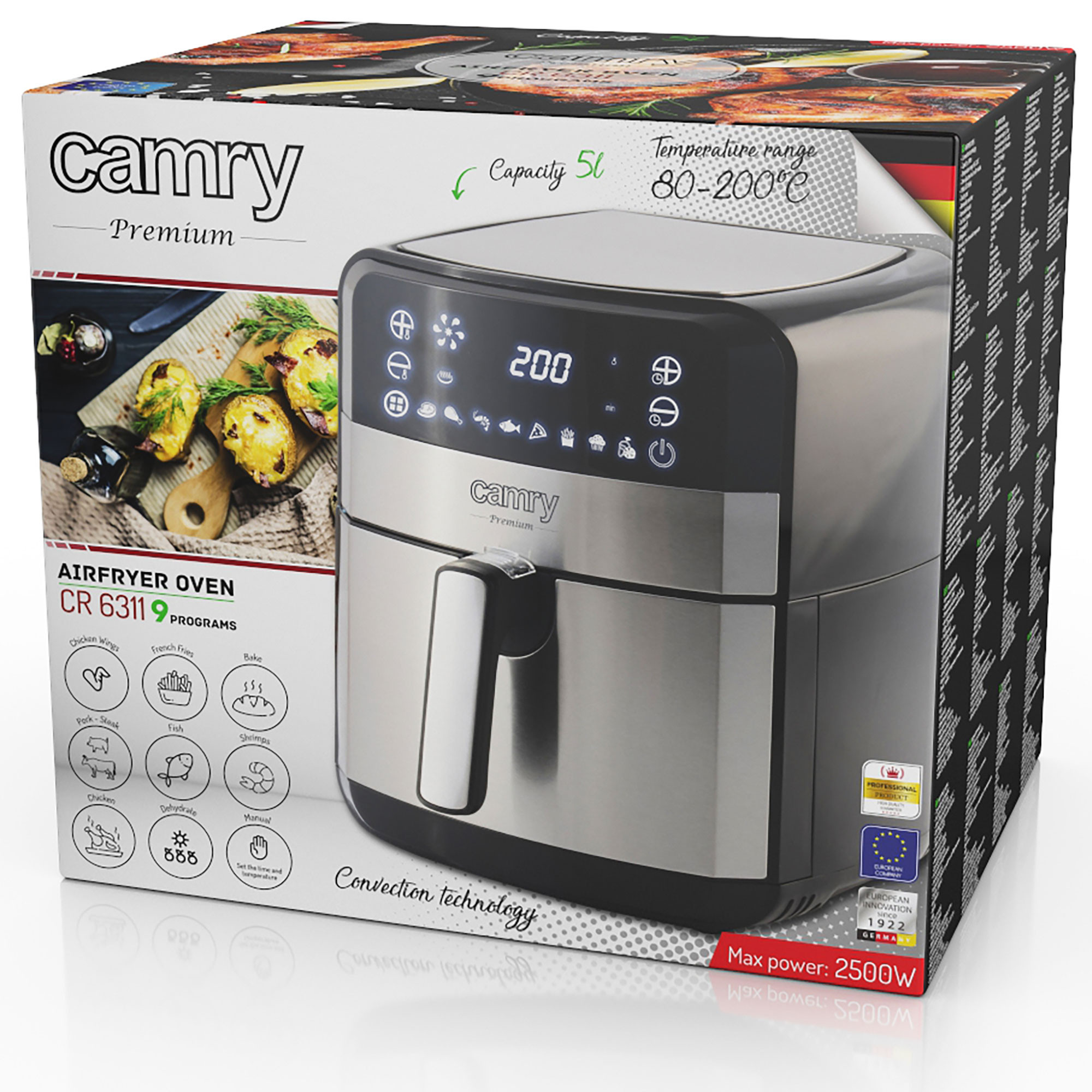 Grillmaxx Multifunción En Freidora De Aire Suono Air Fryer 10