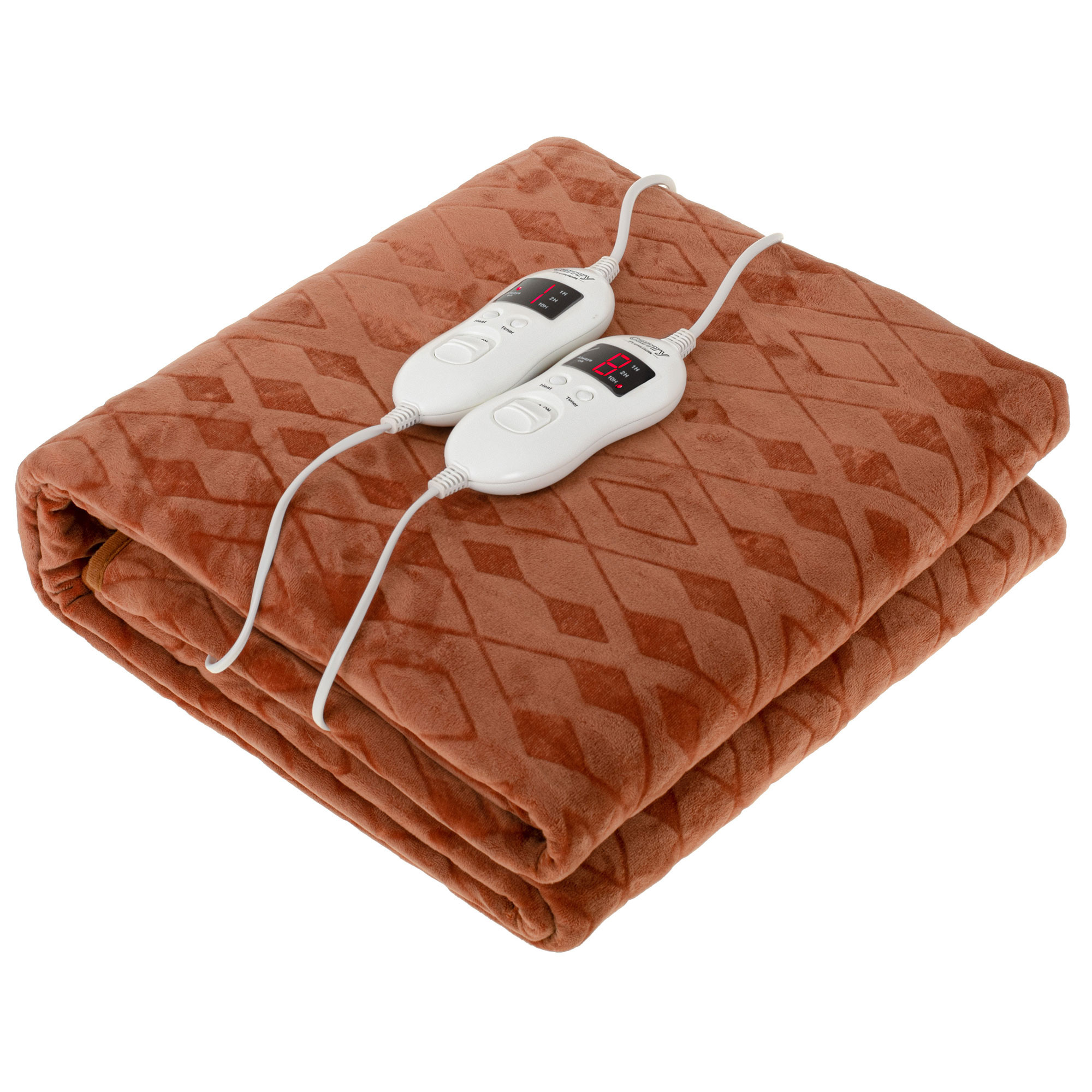 Camry CR7436 Electric Double Beds, 150 x 160 cm, 8 Temperature Levels, LED Display, Timer, Washable, Fleece Lining, Brown, 120 W : Buy Online at Best Price in KSA - Souq is now