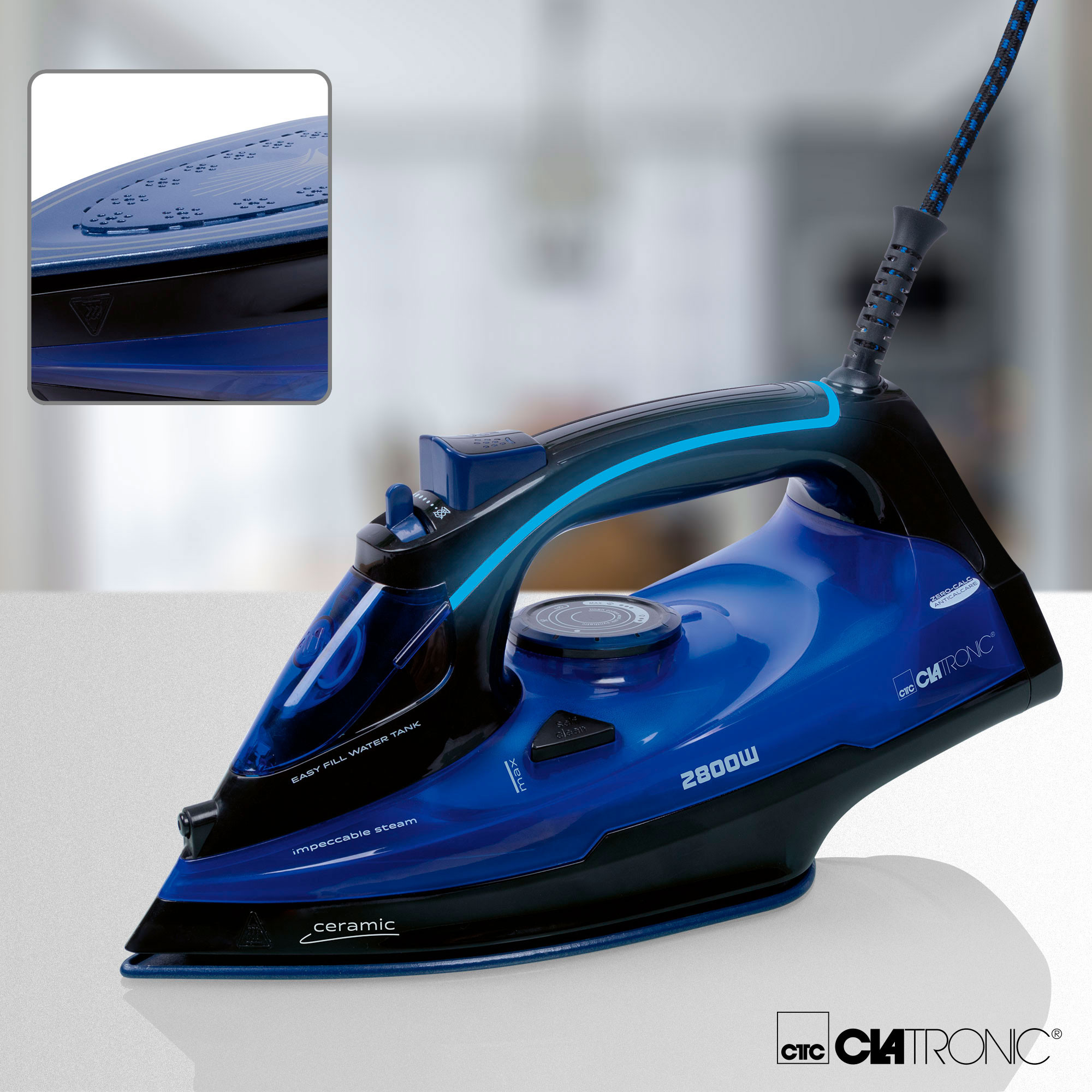 Girar en descubierto Extremadamente importante viuda Clatronic DB 3755 Plancha Ropa vapor Suela Cerámica, Vapor Vertical, Golpe de Vapor, Autolimpieza, Antigoteo, 7 Girar en descubierto Extremadamente importante viuda Clatronic DB 3755 Plancha Ropa vapor Suela Cerámica, Vapor Vertical, Golpe de Vapor, Autolimpieza, Antigoteo, 7