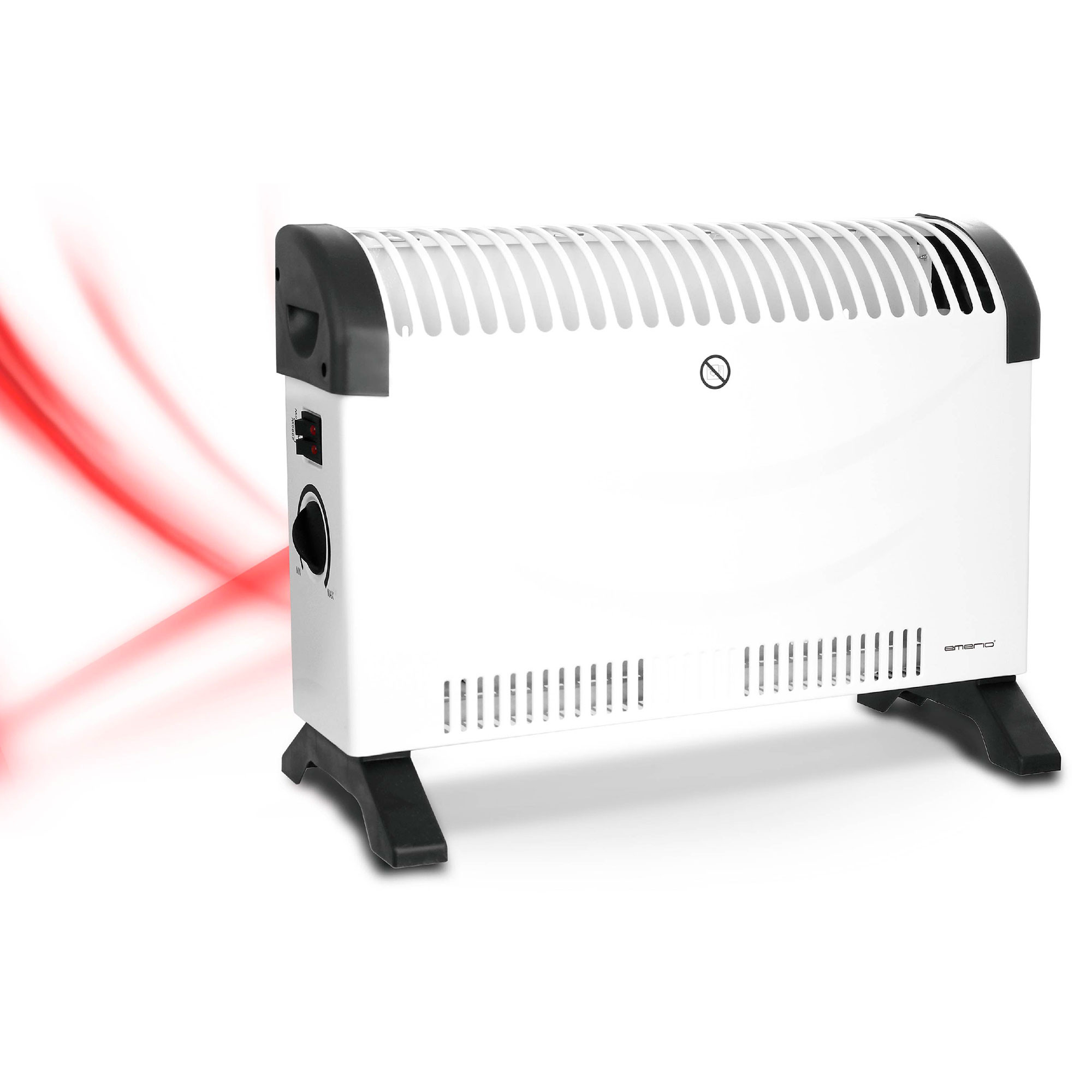 Emerio Radiador Convector Eléctrico Aire Caliente, Regulador de  Temperatura, Termostato Para Bajo Consumo, Silencioso, Portátil, Asas