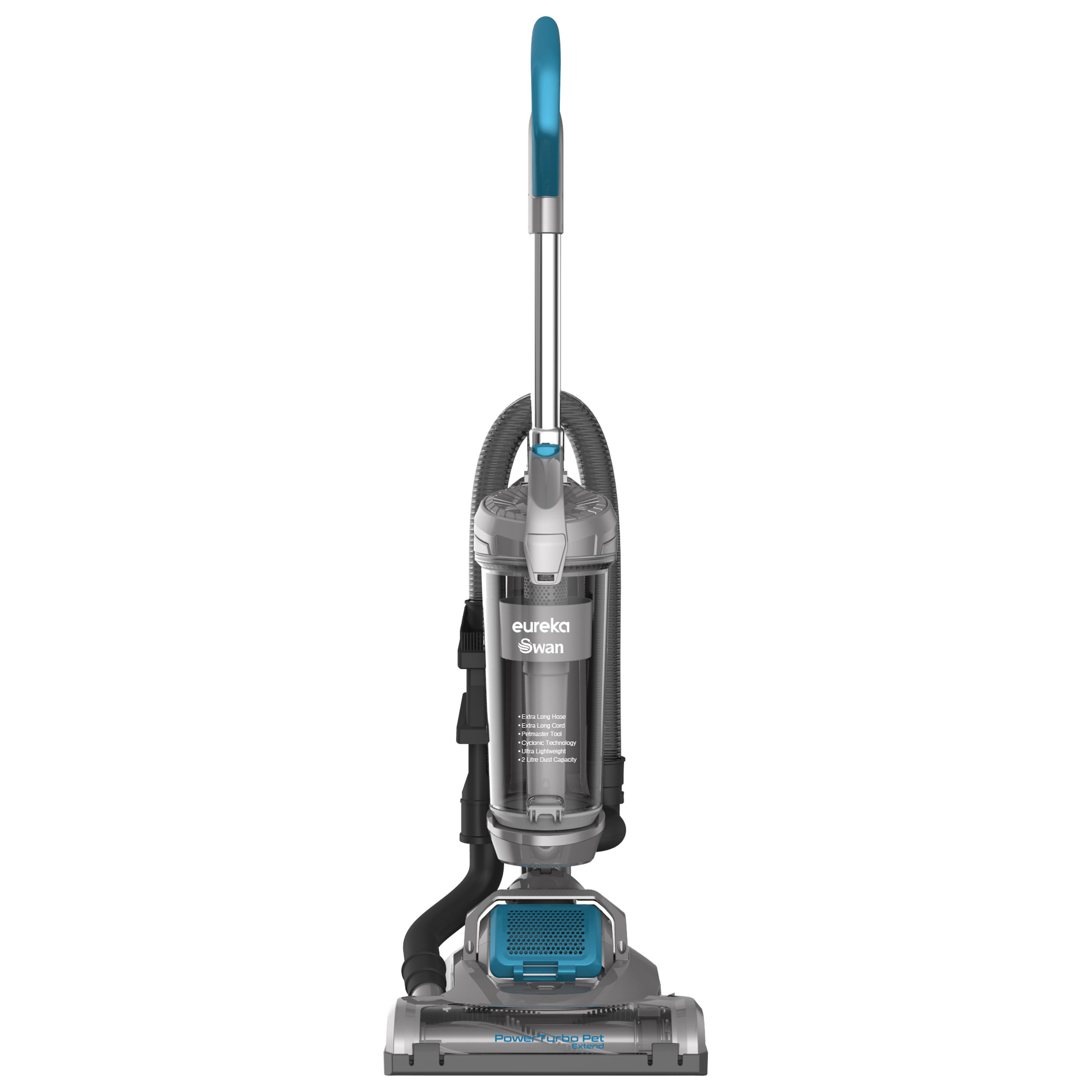 Swan Eureka TurboPower Pet Extend SC15834N Aspirador Vertical Ciclónico sin  Bolsa, Aspiradora Escoba Ultraligera, Potente, Filtro HEPA Antialérgico,  Cepillo Turbo Especial Mascotas, Alfombras, Tapicerías, 400W