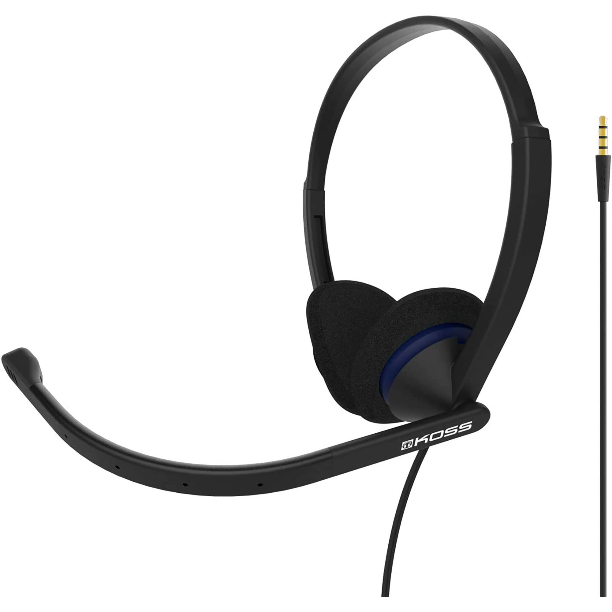 Koss CS200i Auriculares con Cable y Micrófono con Cancelación Ruido, Cascos  de Diadema Ajustables On Ear