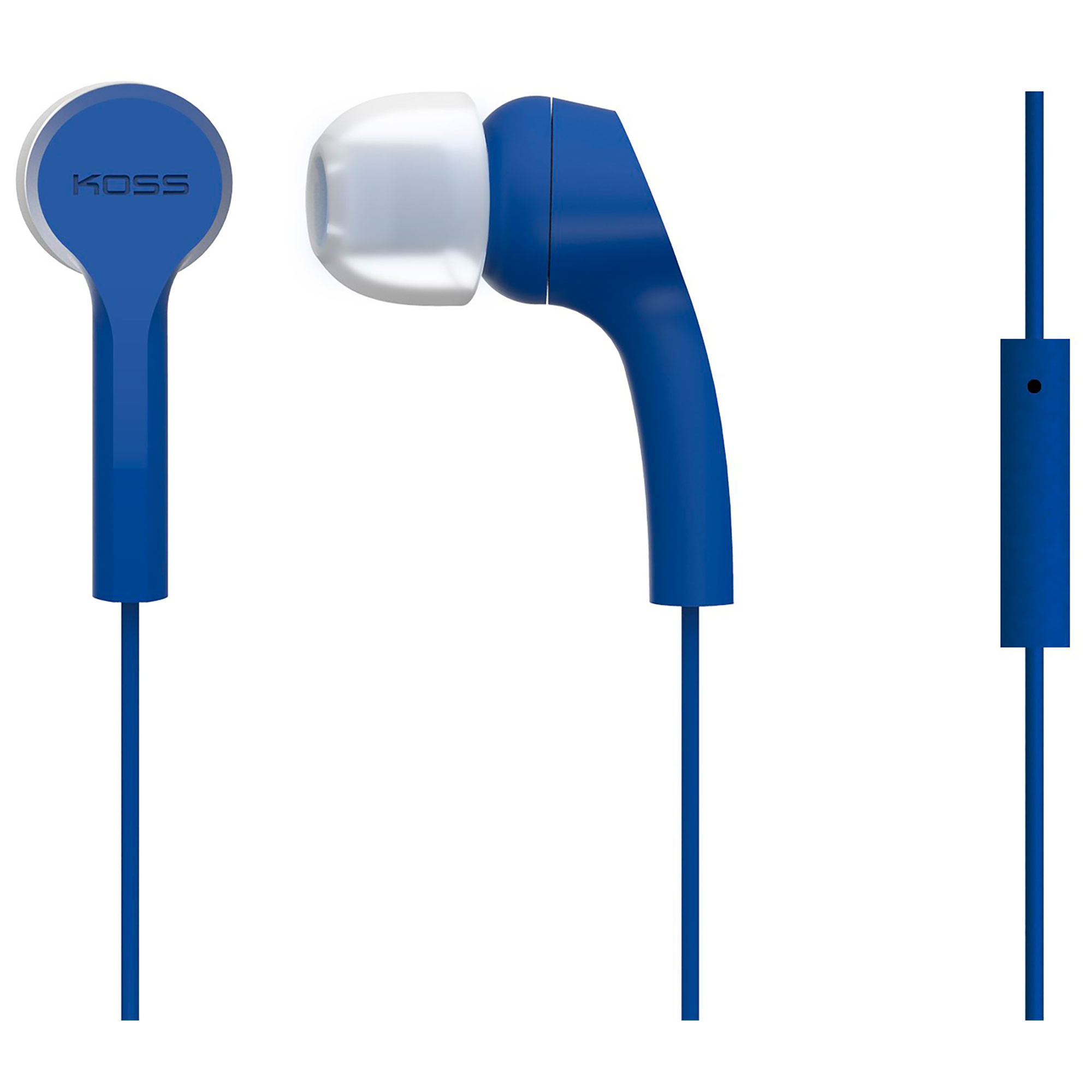 Koss KEB9iB Auriculares con Cable y Micrófono, Cascos Intraurales In Ear de  Botón, Earphones Ligeros Compatibles con Smartphones, Earbuds, Sonido con  Graves de Calidad, Conexión Jack 3,5mm, Azul