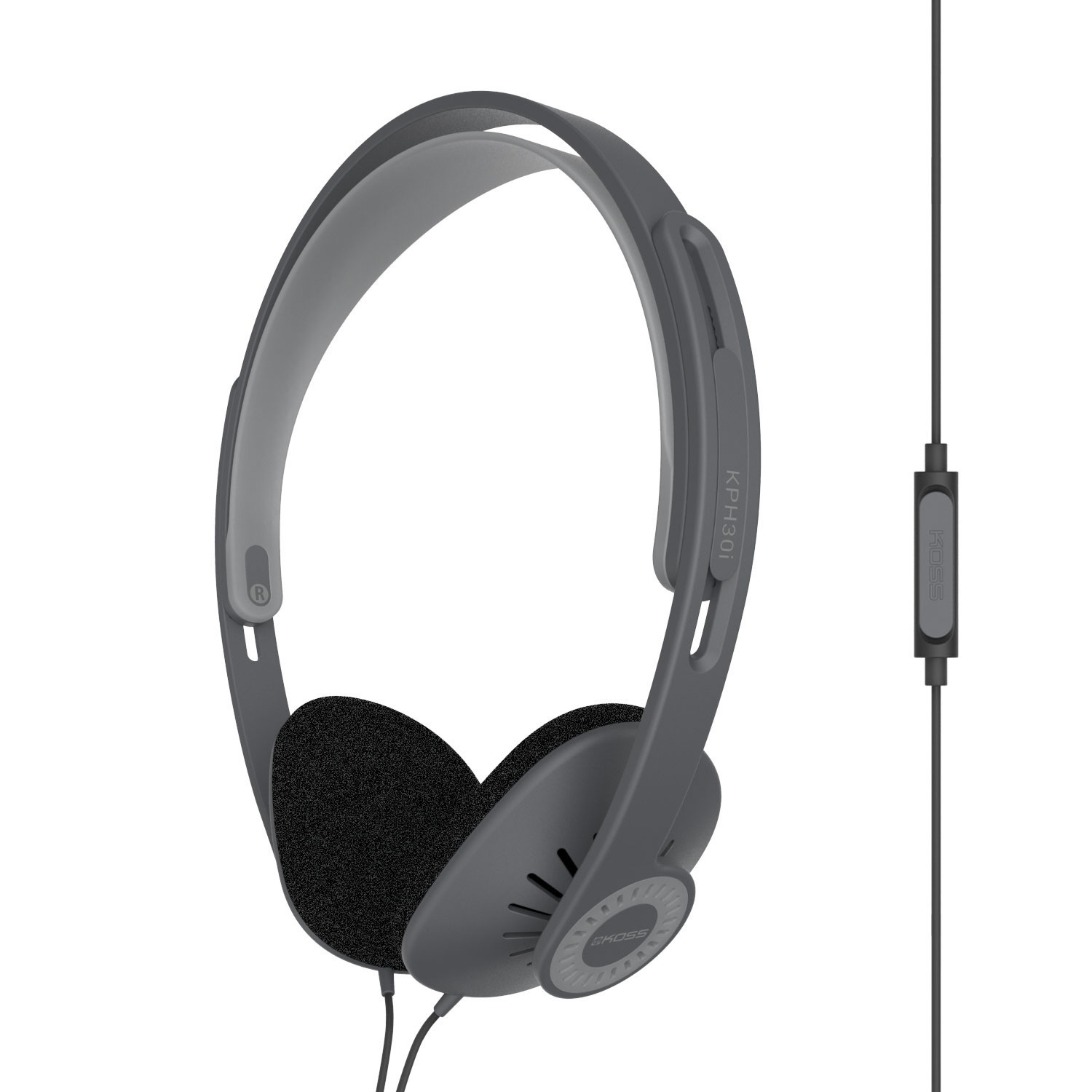 Koss KPH30iK Auriculares con Cable y Micrófono, Cascos de Diadema