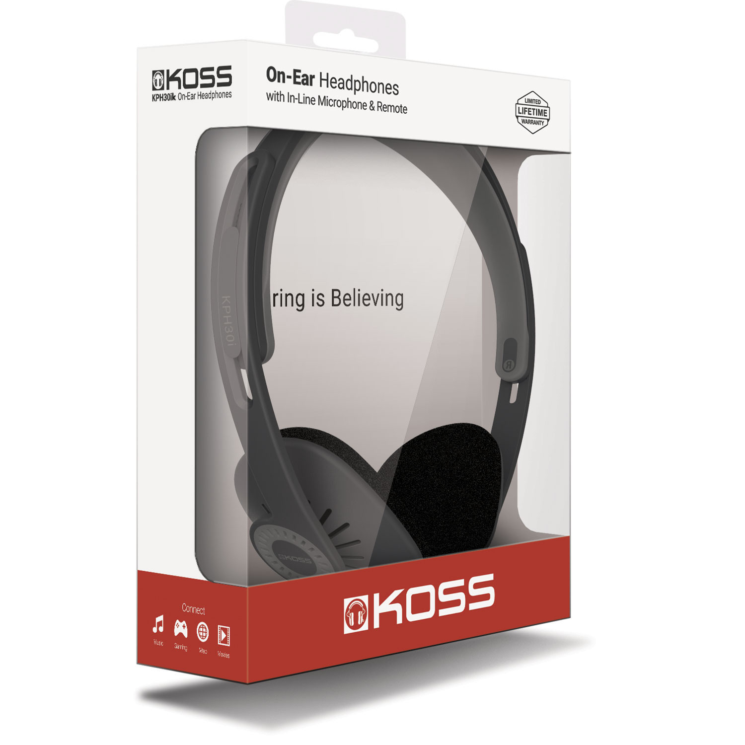 Koss Porta Pro Mic/Remote Auriculares con Cable Cascos de Diadema Abiertos,  Micrófono para Llamadas Manos