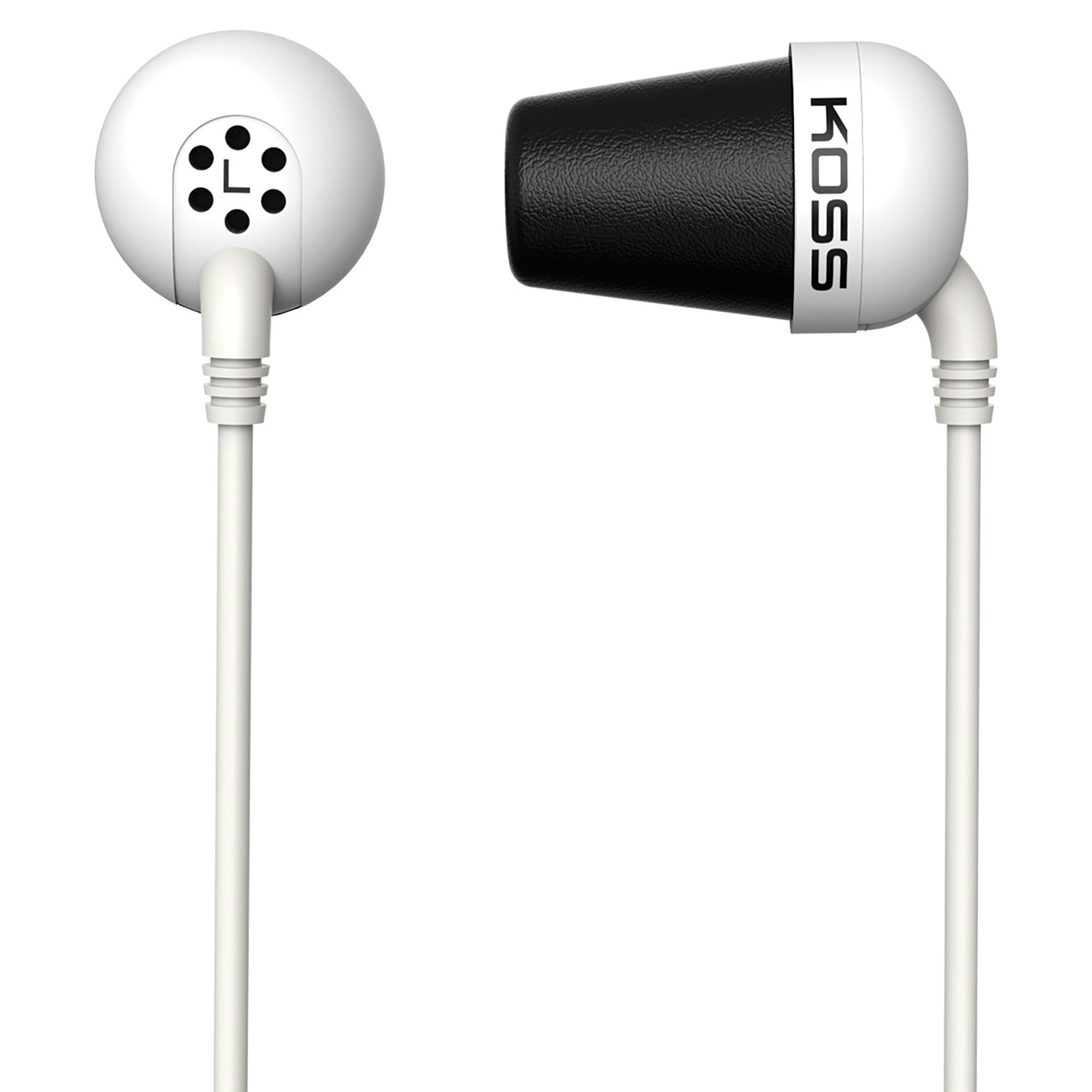 Koss Plug W Classic Auriculares con Cable, Cascos Intraurales In Ear de  Botón, Earphones Ligeros Compatibles