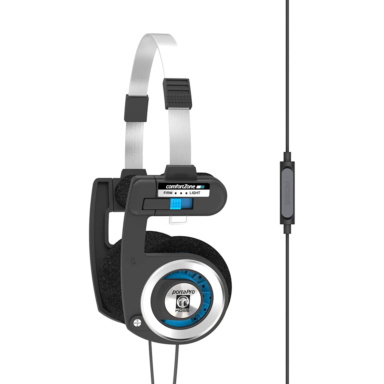 Koss Porta Pro Mic/Remote Auriculares con Cable Cascos de Diadema Abiertos,  Micrófono para Llamadas Manos