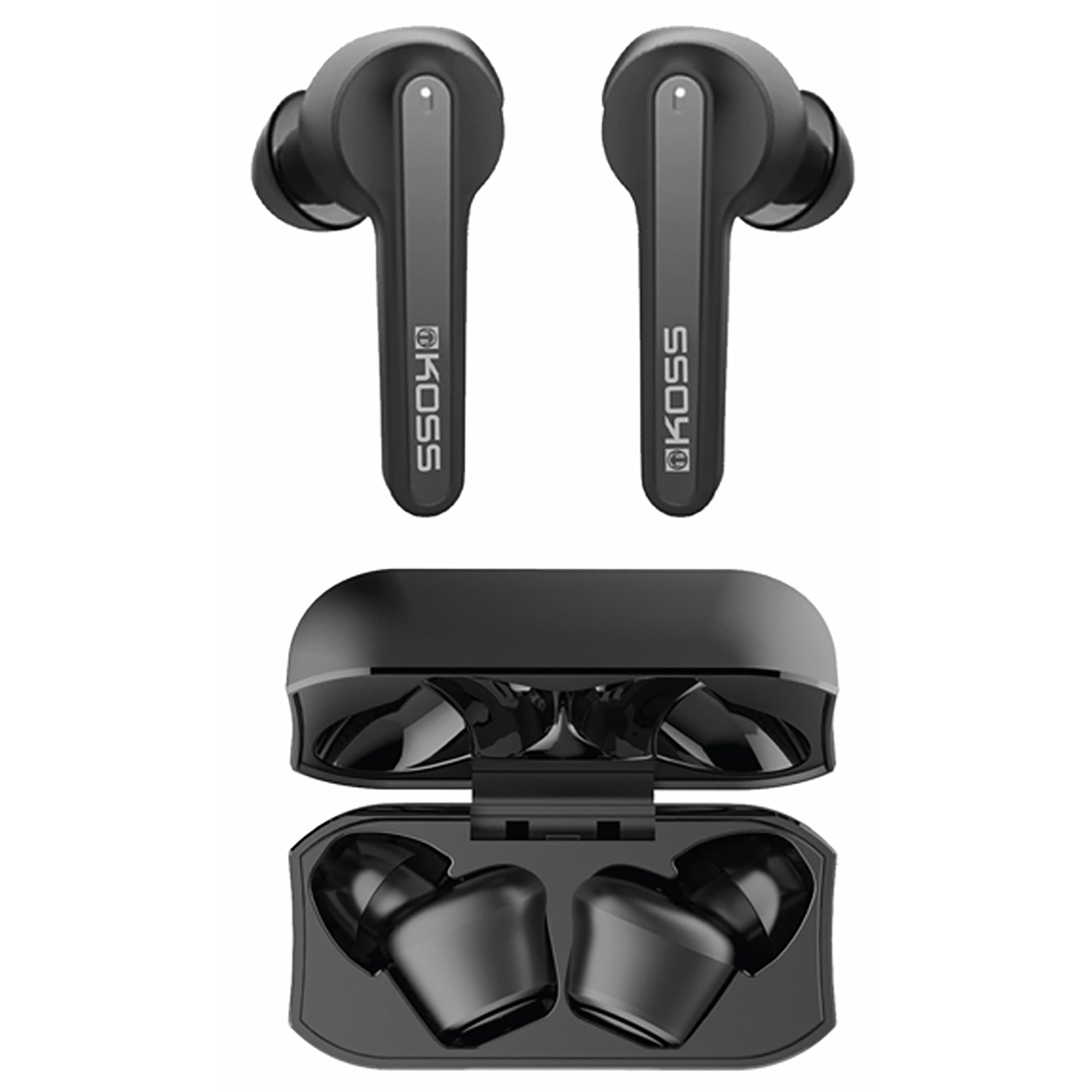 Koss TWS150i Auriculares Inalámbricos Bluetooth In-Ear con Micrófono  Integrado, Estuche de Carga, Earbuds Ultraligeros para