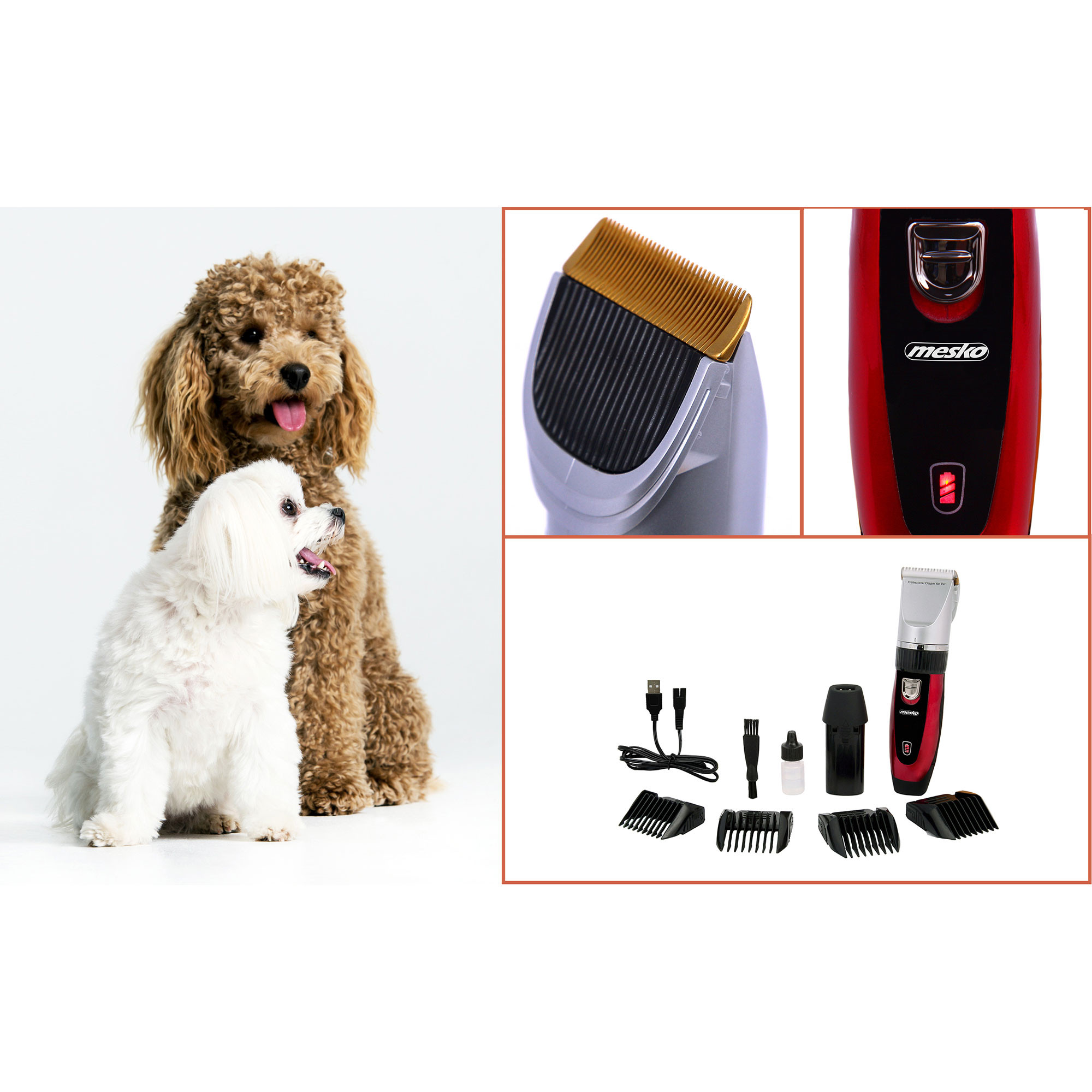 Maquinilla Cortar Pelo All-in® Perros Rasuradora Profesional Silenciosa  Inalámbrica Motor Potente Ipx7 Gatos Mascotas P-107BK Negra | Envío Gratis  Maquina Cortar Pelo, image size:2000x2000