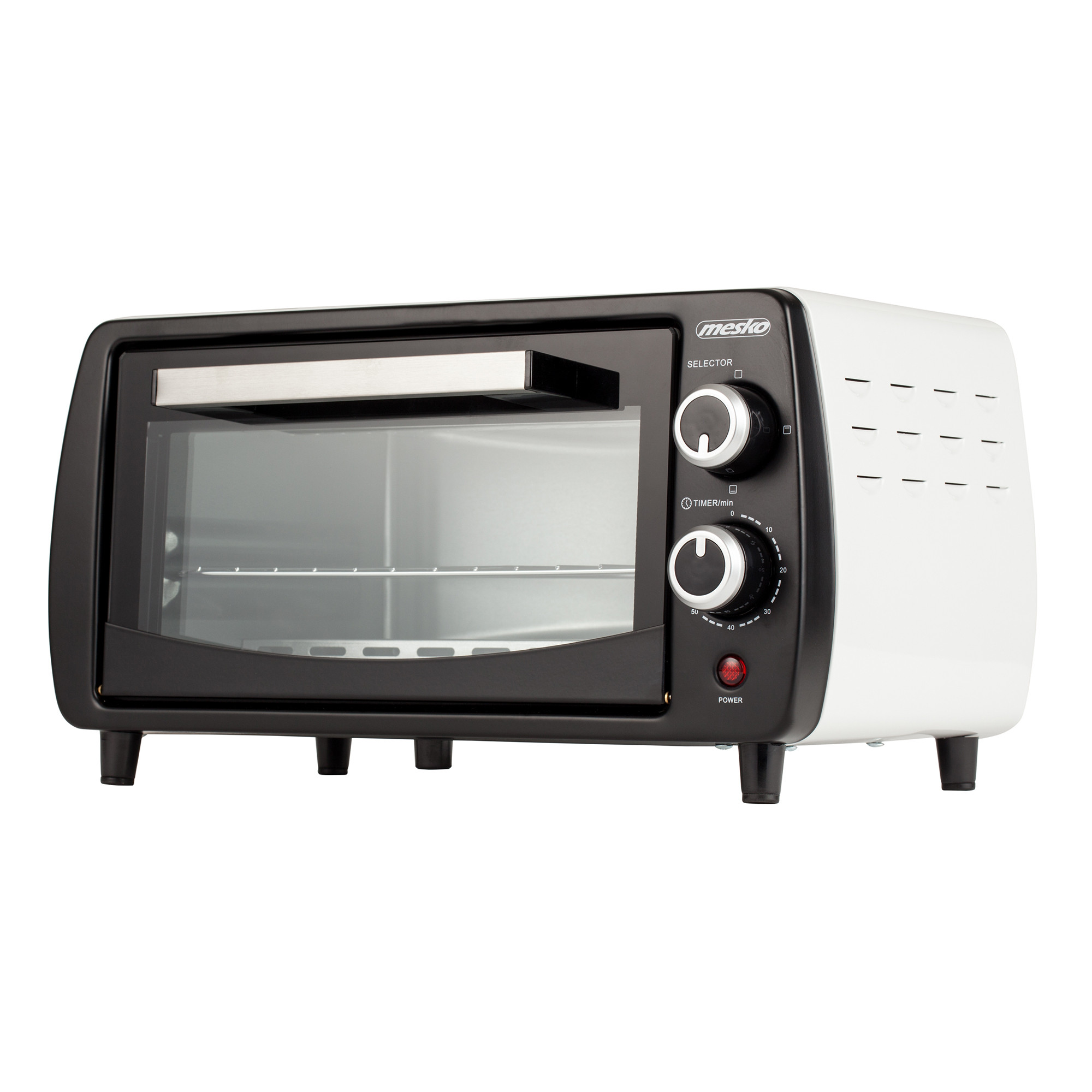 Mesko MS-6004 Horno Eléctrico de Sobremesa Cuarzo de 12 litros, Acero  Inoxidable, Bandeja de migas,